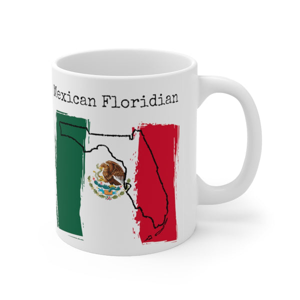 right view Mexican Floridian Ceramic Mug | Mexican Heritage, Florida Pride