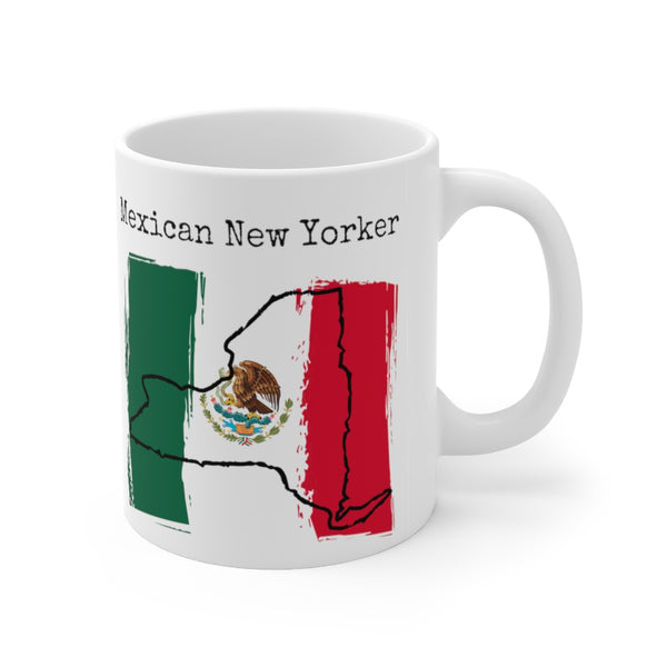 right view Mexican New Yorker Ceramic Mug – Mexican Pride, New York Style
