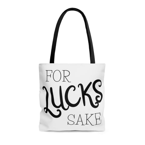 front and back For Lucks Sake Tote