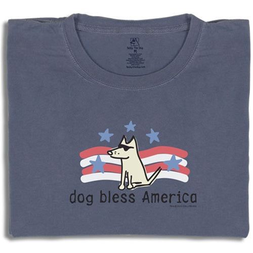 folded close up Dog Bless America Classic Unisex T-Shirt