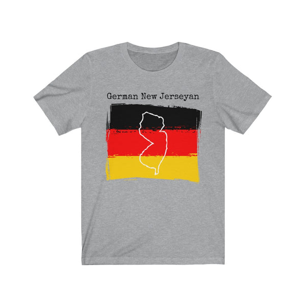 sport grey German New Jerseyan Unisex T-Shirt – German Ancestry, New Jersey Pride