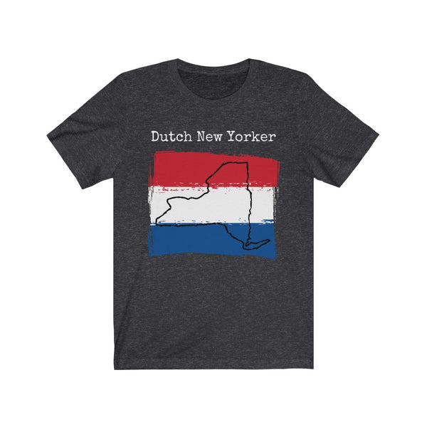 dark heather grey Dutch New Yorker Unisex T-Shirt – Dutch Heritage, New York Style