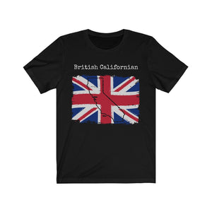 Black British Californian Unisex T Shirt - British Ancestry, California Style