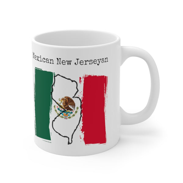 right view Mexican New Jerseyan Ceramic Mug | Mexican Pride, New Jersey Pride