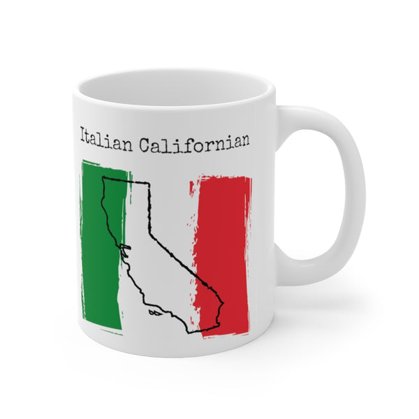 right view Italian Californian Ceramic Mug | Italian Heritage, California Style