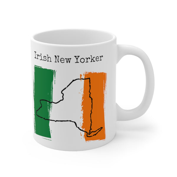 right view Irish New Yorker Ceramic Mug | Ireland Pride, New York Style
