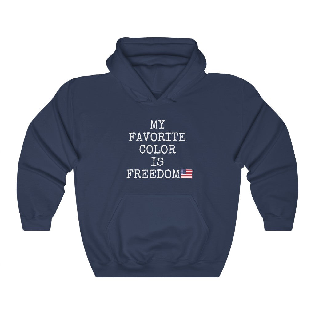 navy My Favorite Color is Freedom Unisex Hoodie