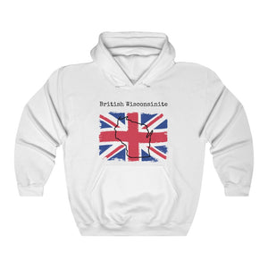 white British Wisconsinite Unisex Hoodie - British Ancestry, Wisconsin Pride