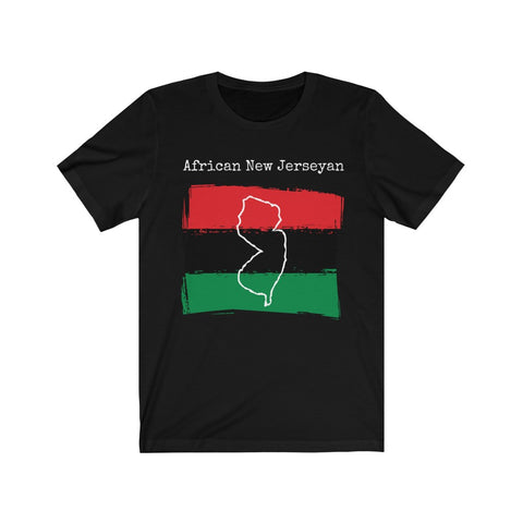 black African New Jerseyan Unisex T-Shirt – African Ancestry, New Jersey Pride