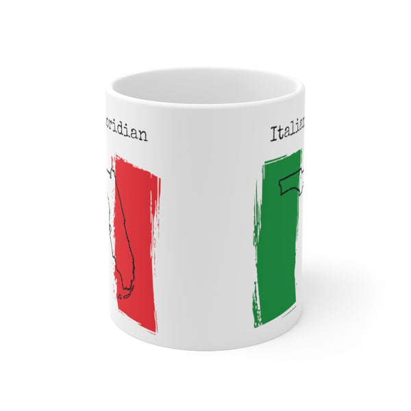 front view Italian Floridian Ceramic Mug | Italian Heritage, Florida Pride