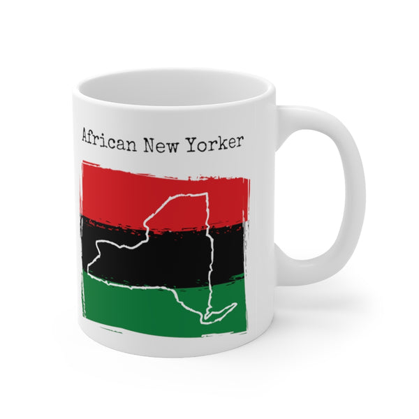 right view African New Yorker Ceramic Mug 