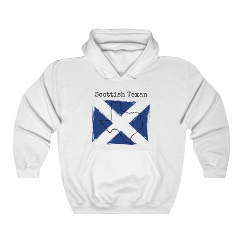 white Scottish Texan Unisex Hoodie | Scottish Heritage, Texas Pride