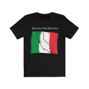 black Italian Californian Unisex T-Shirt – Italian Heritage, California Style