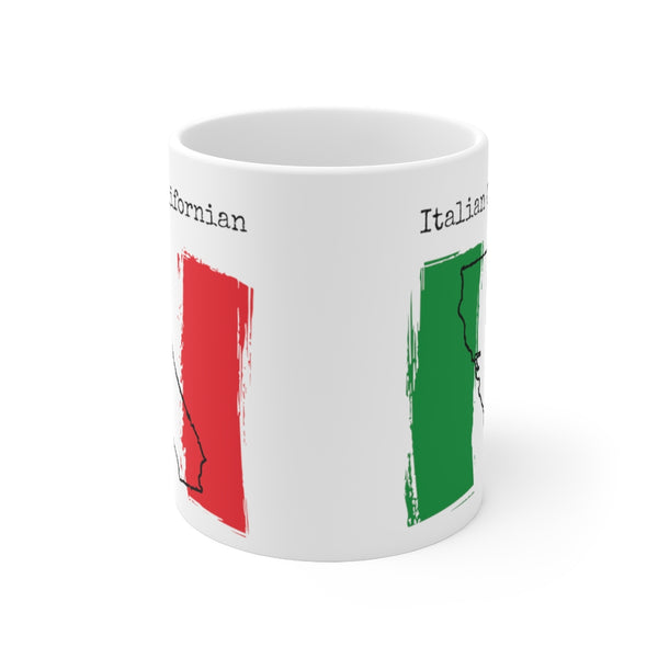 front view Italian Californian Ceramic Mug | Italian Heritage, California Style