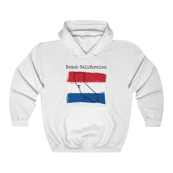 white Dutch Californian Unisex Hoodie | Dutch Heritage, California Style