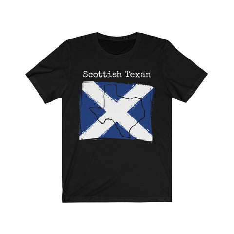 black Scottish Texan Unisex T-Shirt | Scottish Heritage, Texas Pride
