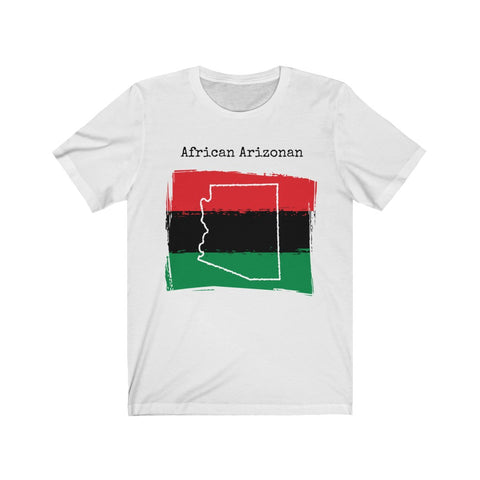 Flat Front African Arizonan-African Pride, Arizona Pride Unisex T Shirt Design