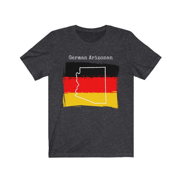 dark heather grey German Arizonan Unisex T-Shirt – German Ancestry, Arizona Pride