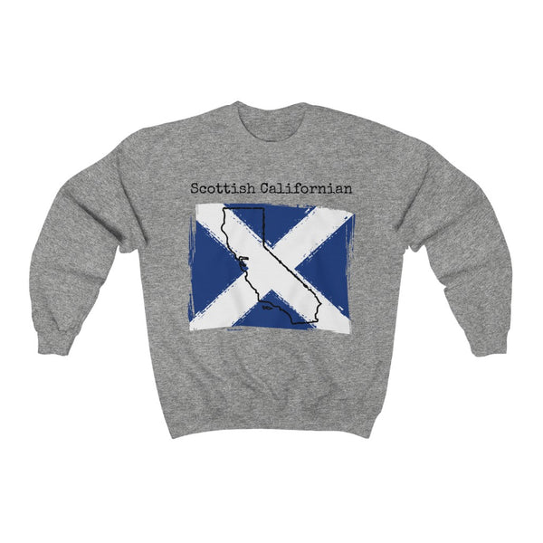 sport grey Scottish Californian Unisex Sweatshirt | Scottish Heritage, California Style