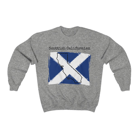sport grey Scottish Californian Unisex Sweatshirt | Scottish Heritage, California Style