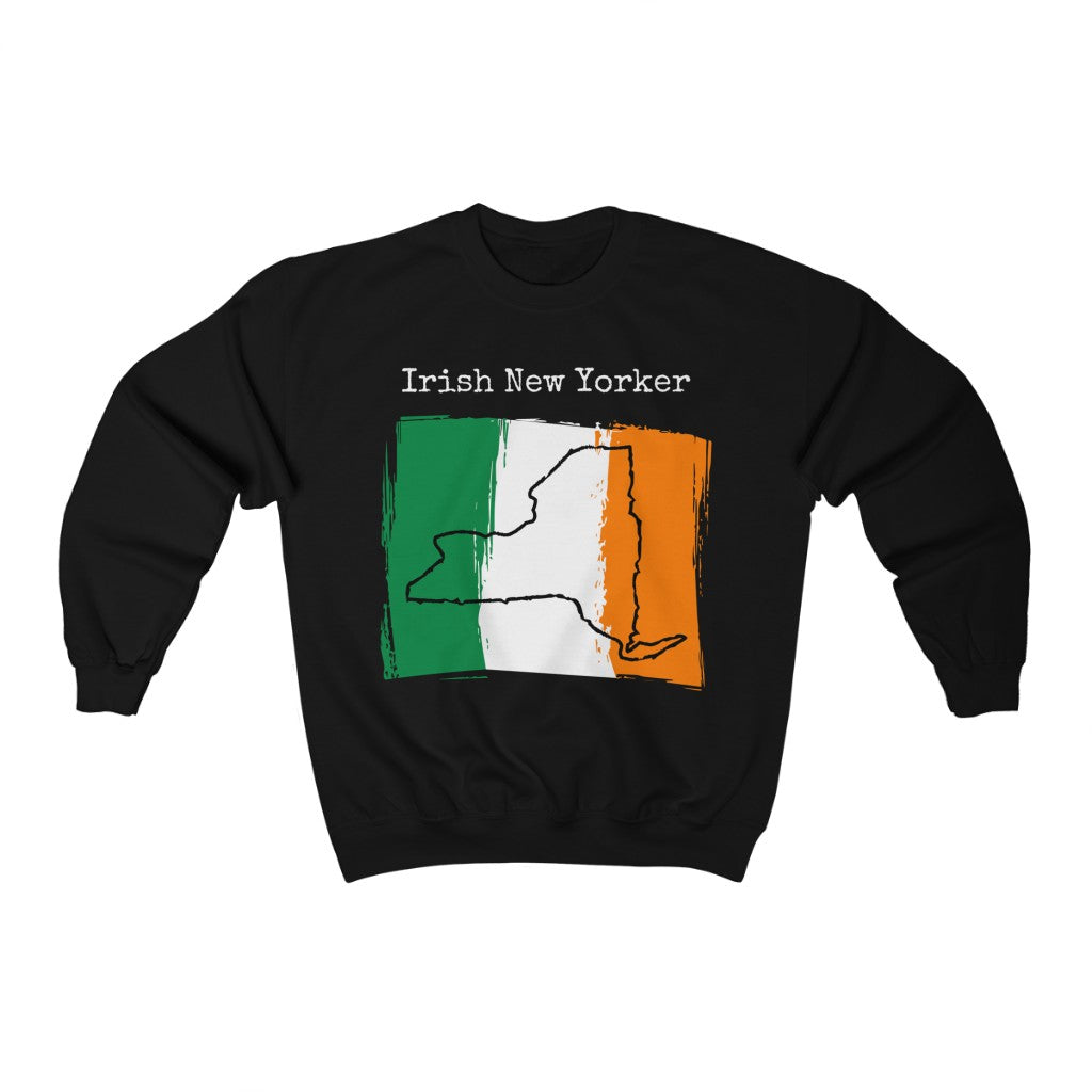 black Irish New Yorker Unisex Sweatshirt | Irish Pride, New York Style