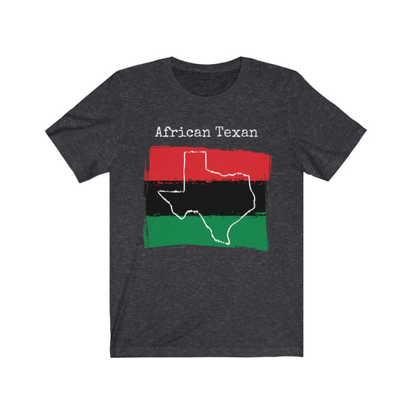 dark heather grey African Texan Unisex T-Shirt – African Ancestry, Texas Pride