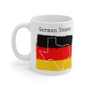 left view German Texan Ceramic Mug | German Ancestry, Texas Pride