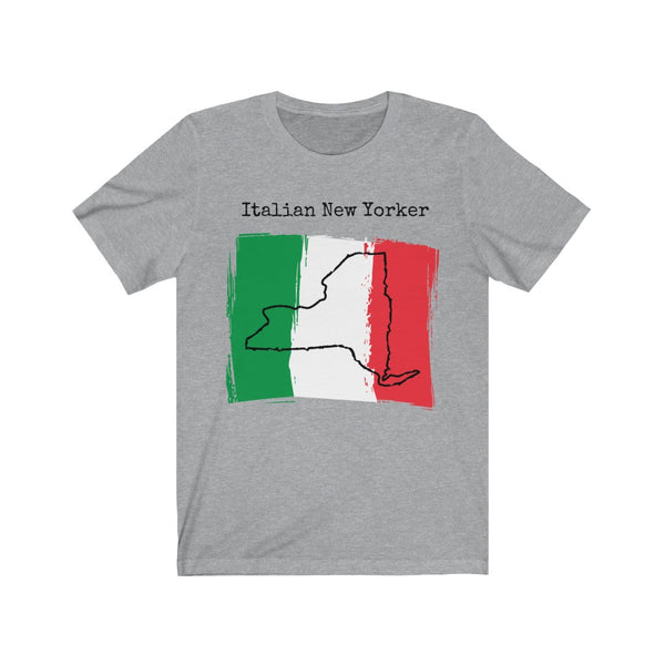 heather grey Italian New Yorker Unisex T-Shirt - Italian Heritage, New York Style