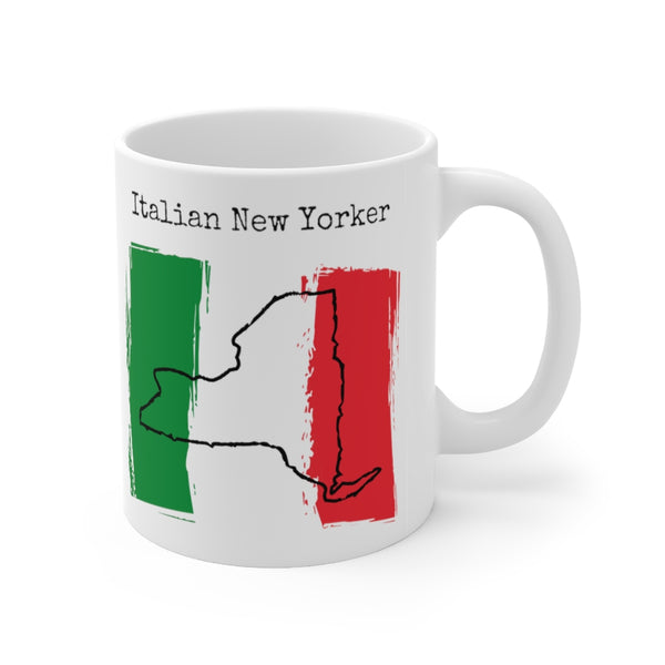 Right view Italian New Yorker Ceramic Mug - Italy Heritage, New York Style